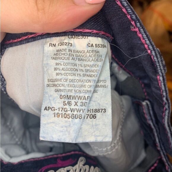 WRANGLER Size 5/6 Blue‎ Bootcut Jeans - Picture 3 of 5